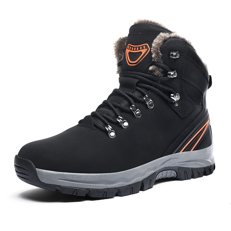 Mens Hiking | Ontario Mid Waterproof Black Activity Black