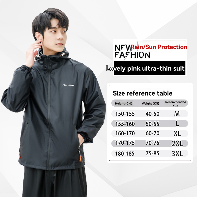 Mens Outerwear | Whisper Rain Shell Black/Black Clothing Black