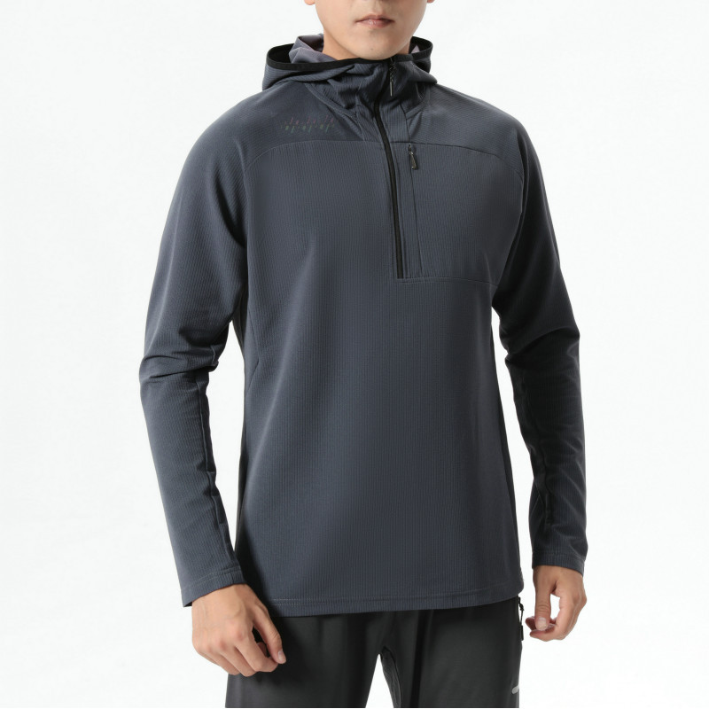 Mens Tops | Terrain Geotex Full Zip Hoodie Black Clothing Black